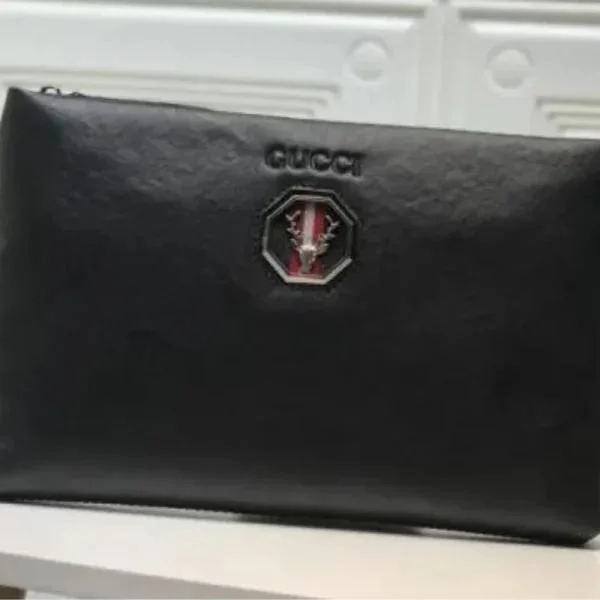 Gucci Men's Leather Envelope Clutch Bag Replica