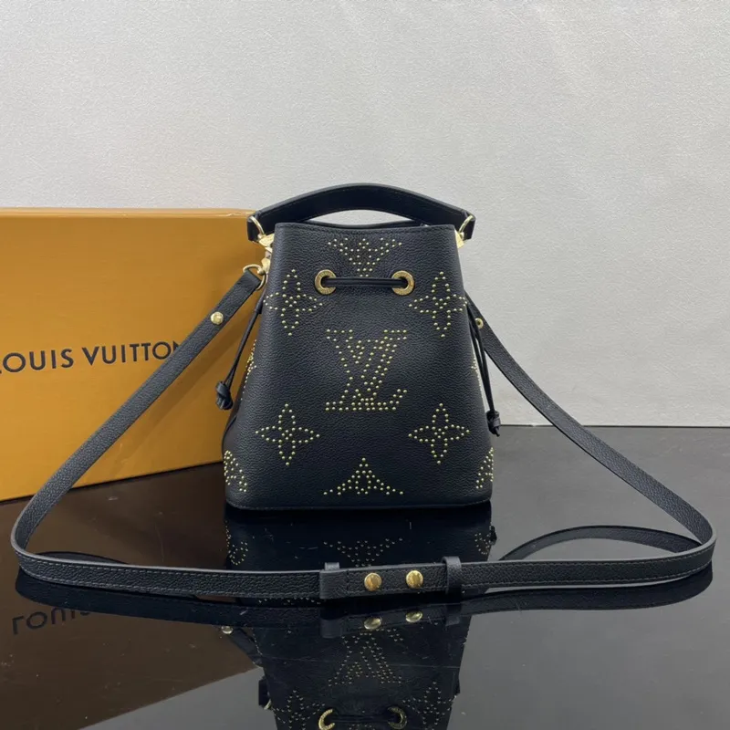 Louis Vuitton Neonoe Black Monogram Empreinte With Studs Replica