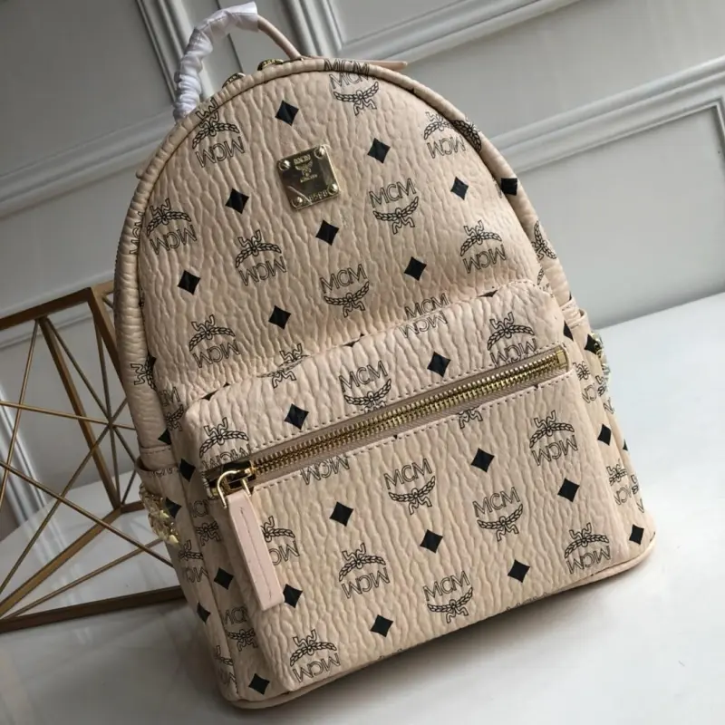 MCM Stark Side Studs Backpack in Visetos Replica