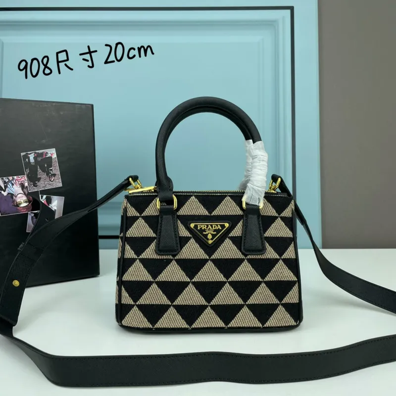 Prada symbole embroidered mini bag Replica