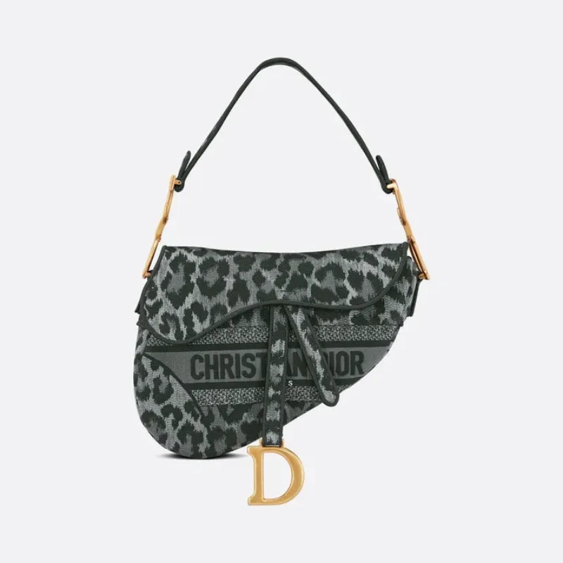 Dior Oblique Embroidery Saddle Bag Replica