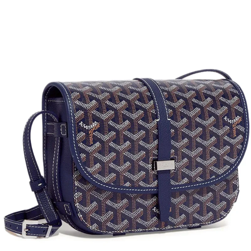 Goyard Belvedere Navy Blue PM Bag full Replica