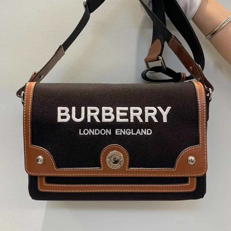 Burberry Horseferry Motif Canvas Note Crossbody Bag Full Replica