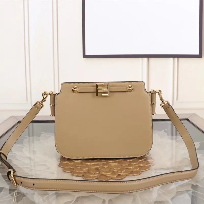 Fendi Touch Leather Shoulder Bag Replica