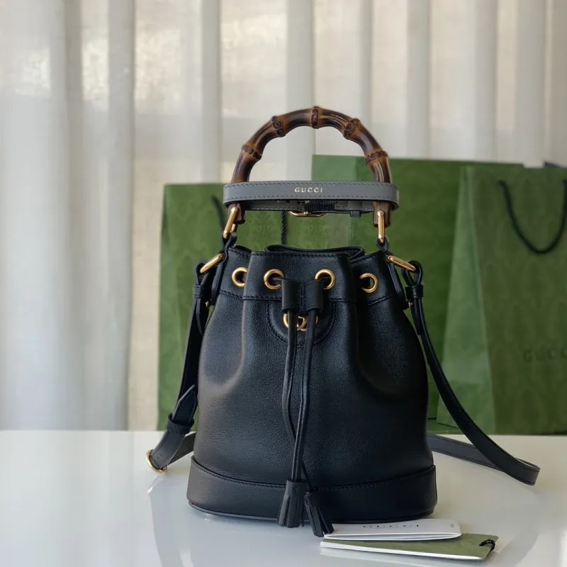 Gucci diana leather bucket bag Replica